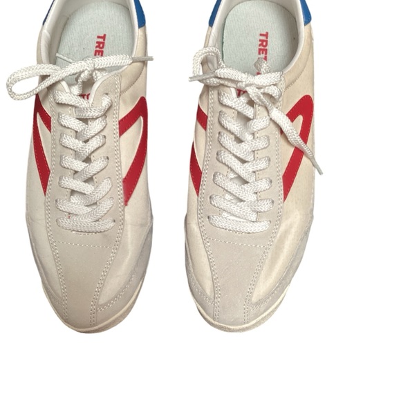 Tretorn Shoes - Tretorn womens red and navy Rawlings Sneakers, size 9